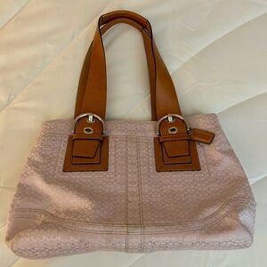 Coach Mini C Lavender Satchel